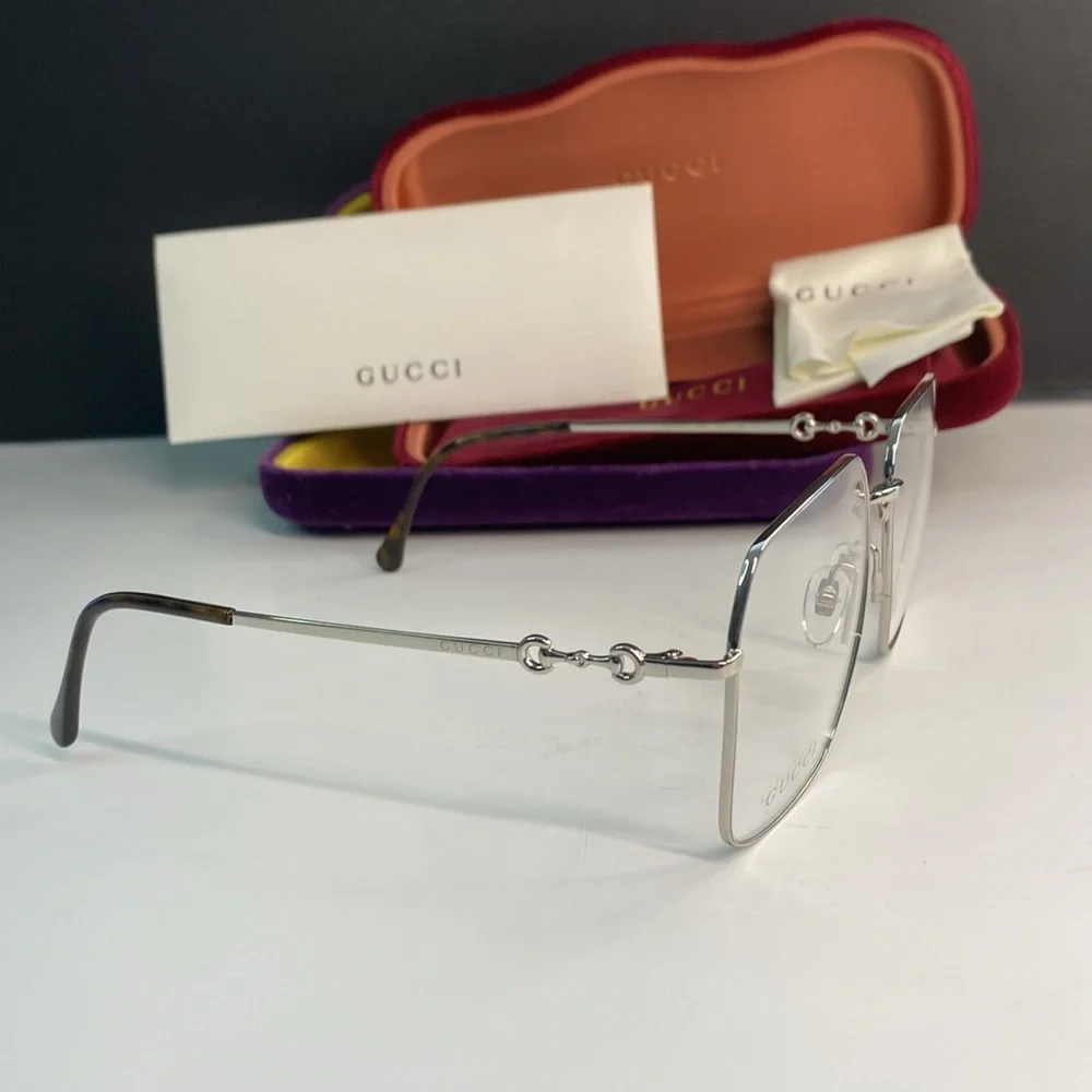 New Authentic GG0952o Gucci Glasses 'Silver Black' GG0952O-003